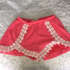 Francesca’s hot pink shorts